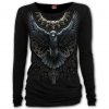 Raven Skull - Baggy Top Spiral – Ladies
